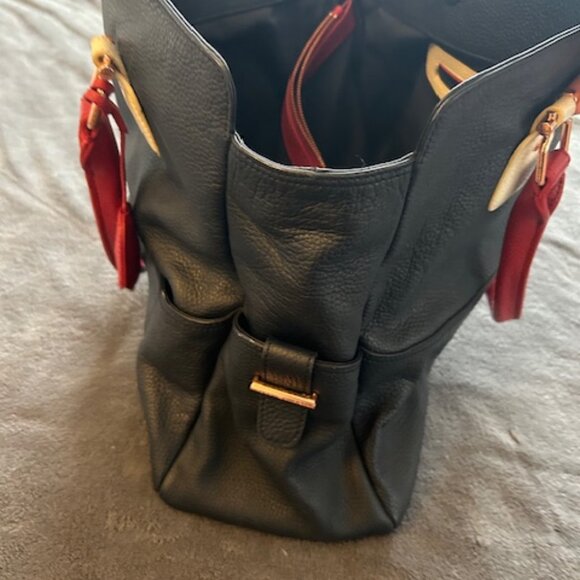 Hilfiger Blue Leather Tote - Picture 3 of 8